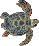 Sea Turtle Marble Mosaic