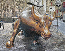 Mosaic Contemporary Wall Art - Wall Street Bull