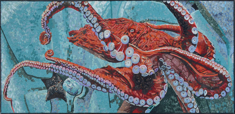 Mosaic Octopus - Nautical Art