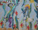 Underwater Mosaic Background - Handmade Art