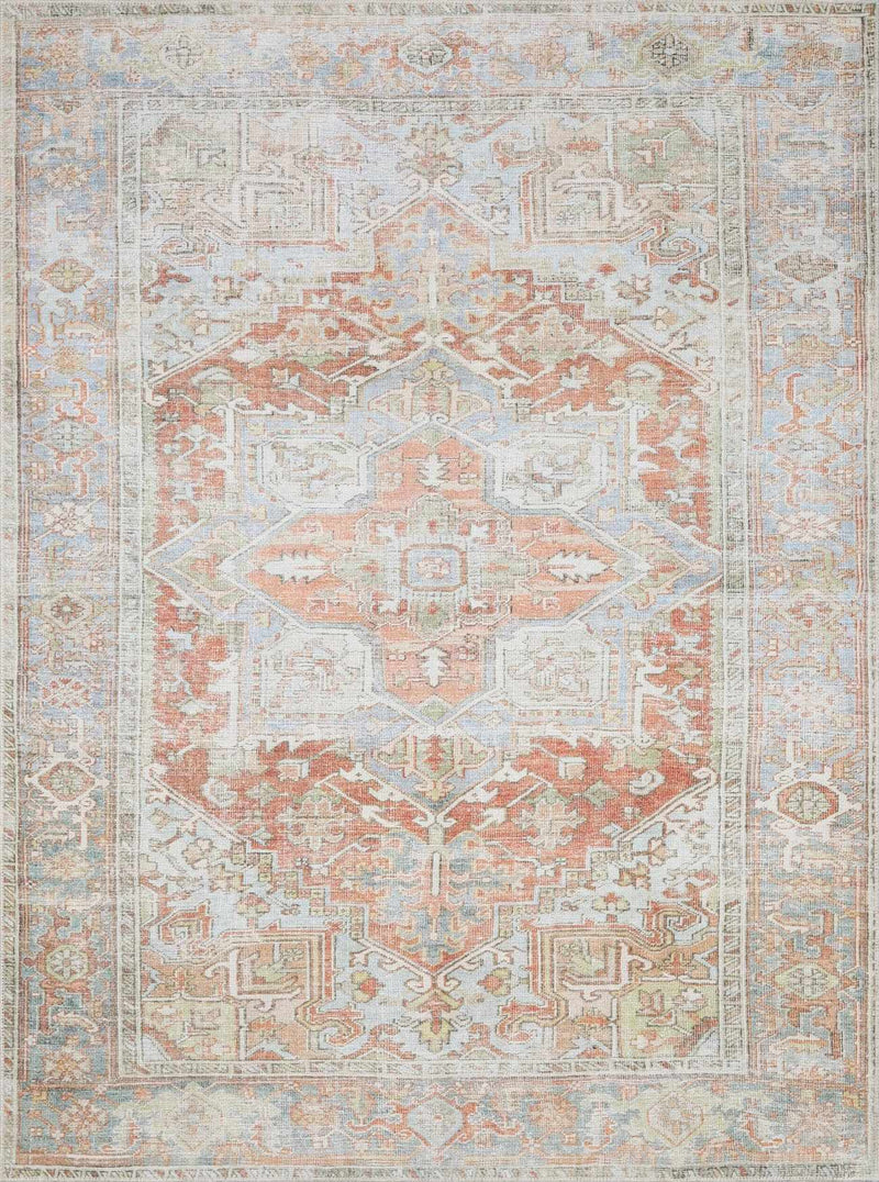 Rust Maayon Washable Rug