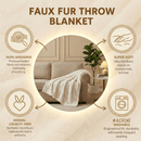 DaDa Bedding Luxury White Roses Fluffy Soft Sherpa Backside Faux Fur Throw Blanket (K11) by DaDalogy Bedding Collection