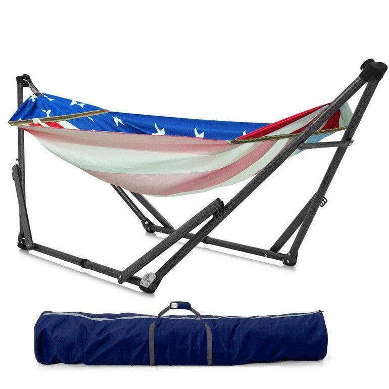 Tranquillo Uniki Canvas Hammock with Stand for Ultimate Relaxation