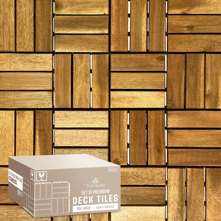 Solid Wood Deck Tiles Set 10, photo 18 of 18