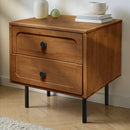 Savana Solid Wood 2-Drawer Nightstand by Megsu