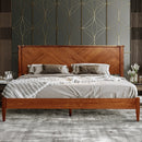 Rorns Panthera Platform Bed Frame With Headboard for Ultimate Comfort