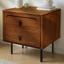 Savana Solid Wood 2-Drawer Nightstand