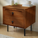 Savana Solid Wood 2-Drawer Nightstand by Megsu