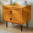 Savana Solid Wood 2-Drawer Nightstand by Megsu