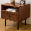 Savana Solid Wood Single-Drawer Nightstand by Megsu
