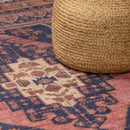 Malamote Vintage Flat Pile Washable Rug