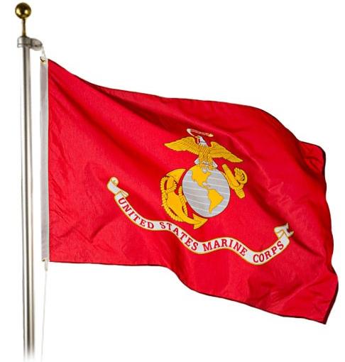 Marine Corps Outdoor Flag – Military Quality, Made in USA (Nylon or Polyester)