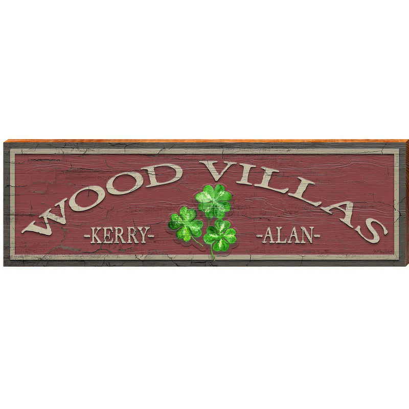 Wood Villas Shamrocks Red Kerry & Alan