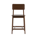 Minimalist Solid Wood Counter Stool, Set of 2