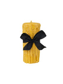 Beeswax Drip Pillar Candle 4.5 Inch Diameter by Weston Table