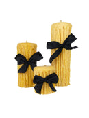 Beeswax Drip Pillar Candle 4.5 Inch Diameter by Weston Table