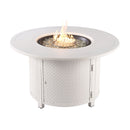 Aluminum 44-in Round Propane Fire Table with Beads, Covers and Lid