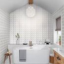 White 12x36 Satin Field Ceramic Tile (5 pack, 14.3 sq ft/case)