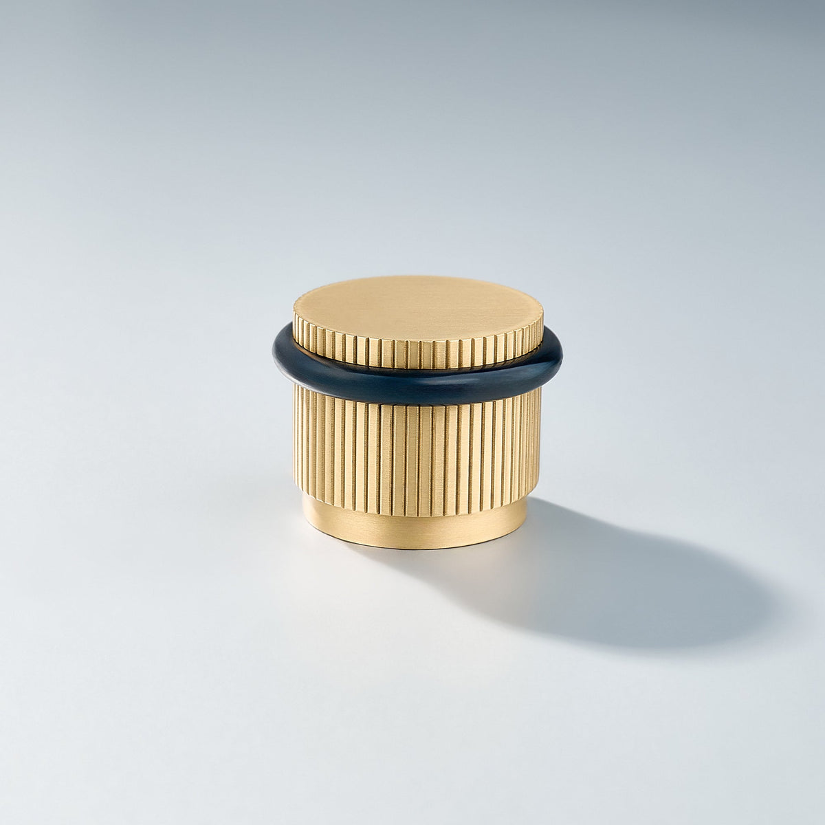 Bastion - Linear Knurled Solid Brass Door Stops, photo 4 of 11