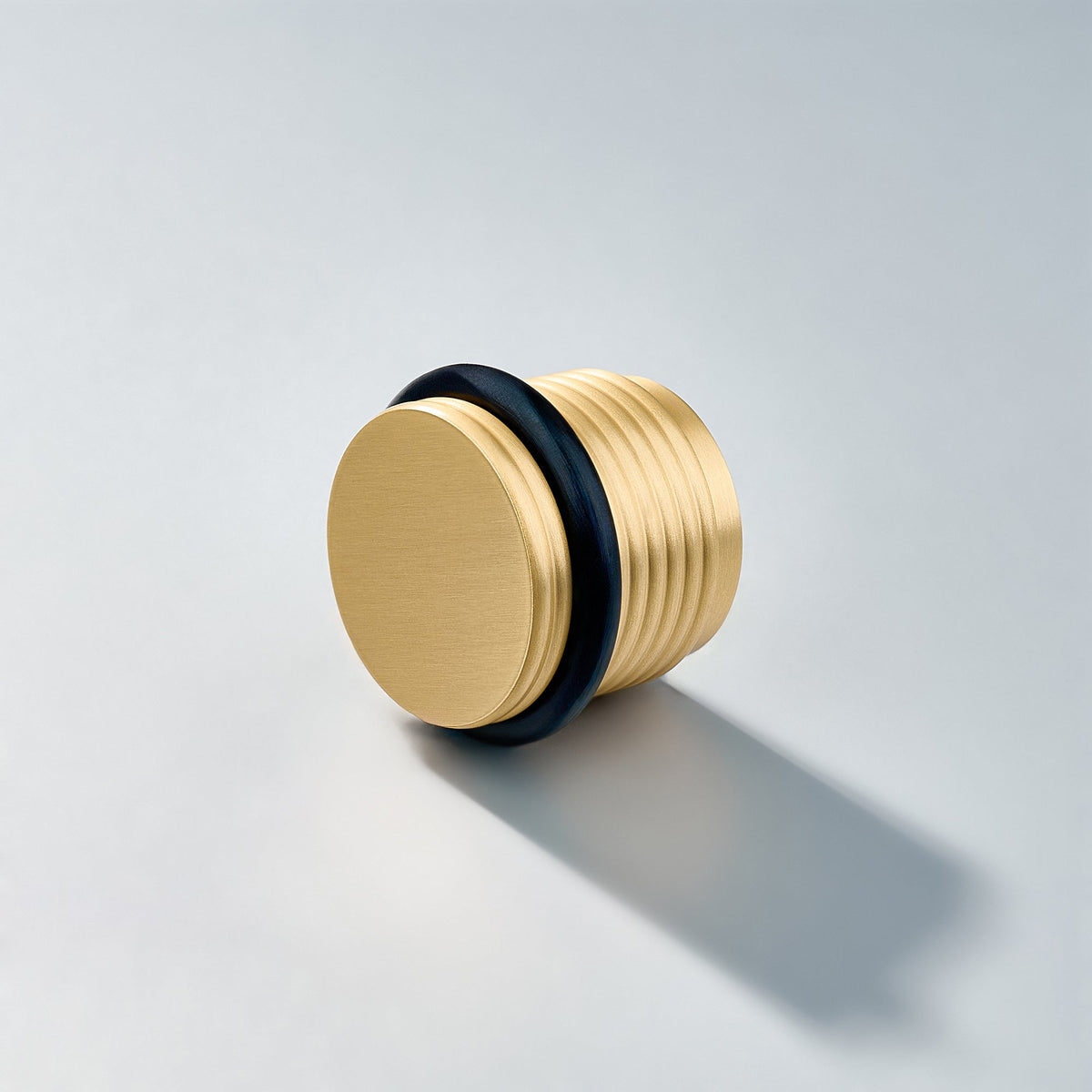 Bastion - Knurled Ring Solid Brass Door Stops, photo 5 of 11