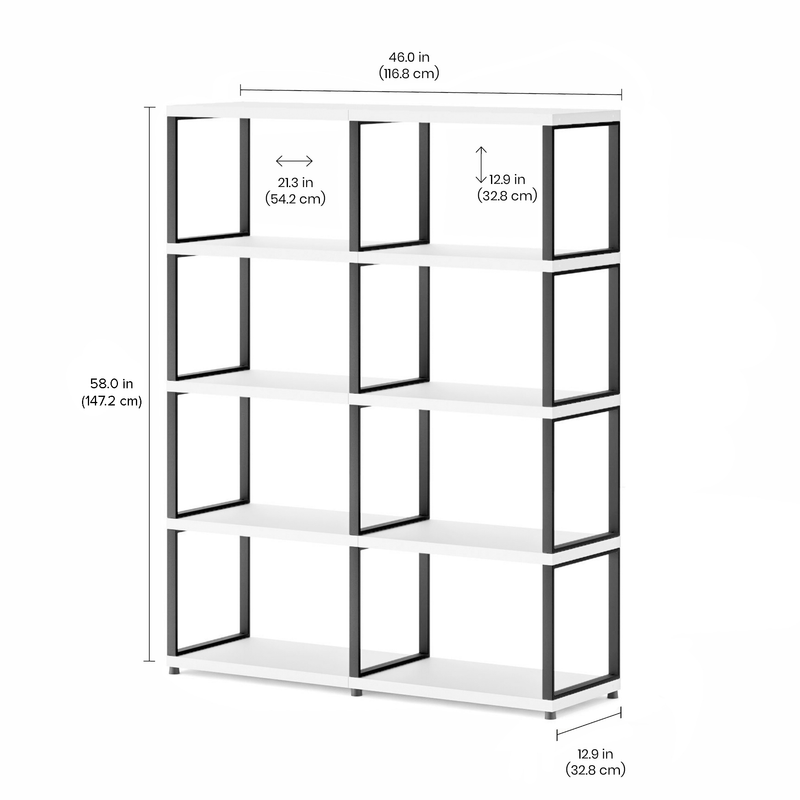 MAXX Modern Shelving Unit 2x4