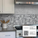 Gray 11x12 Polished Hexagon Marble Mosaic Tile (5 pack, 4.71 sq ft/case) - Sample