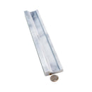 Gray 2x12 Marble Polished Chair Rail Tile Trim (10 pack, 1.667 sq ft/case) - Sample