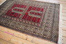 4x6 Vintage Fine Pakistani Turkmen Design Rug