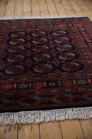 5x5 Vintage Fine Bokhara Square Rug