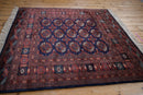 5x5 Vintage Fine Bokhara Square Rug