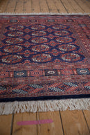 5x5 Vintage Fine Bokhara Square Rug