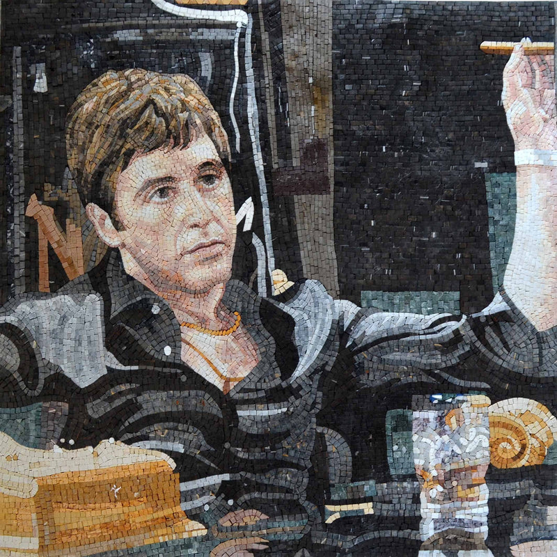 Tony Montana Scarface - Mosaic Art Reproduction