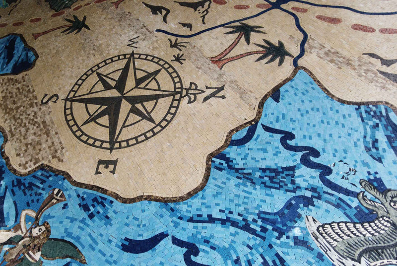 Mosaic Artwork - The Treasure Map