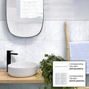 White 12x12 Polished Field Bianco Carrara Marble Tile (10 pack, 10 sq ft/case) by Apollo Tile