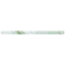 Snow White 0.8x12 Polished Calacatta Gold Pencil Marble Tile Trim (10 pack, 0.667 sq ft/case)