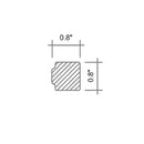 Pearl White 0.8x12 Polished Bianco Carrara Pencil Marble Tile Trim (10 pack, 0.667 sq ft/case) by Apollo Tile