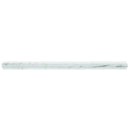 Pearl White 0.8x12 Polished Bianco Carrara Pencil Marble Tile Trim (10 pack, 0.667 sq ft/case)