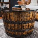 Whiskey Barrel Oak Coffee Table