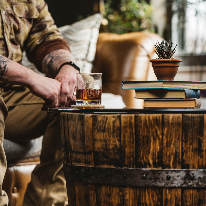Whiskey Barrel Oak Coffee Table