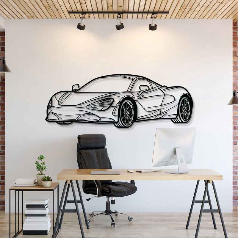 720S Perspective Metal Car Wall Art - MT1129