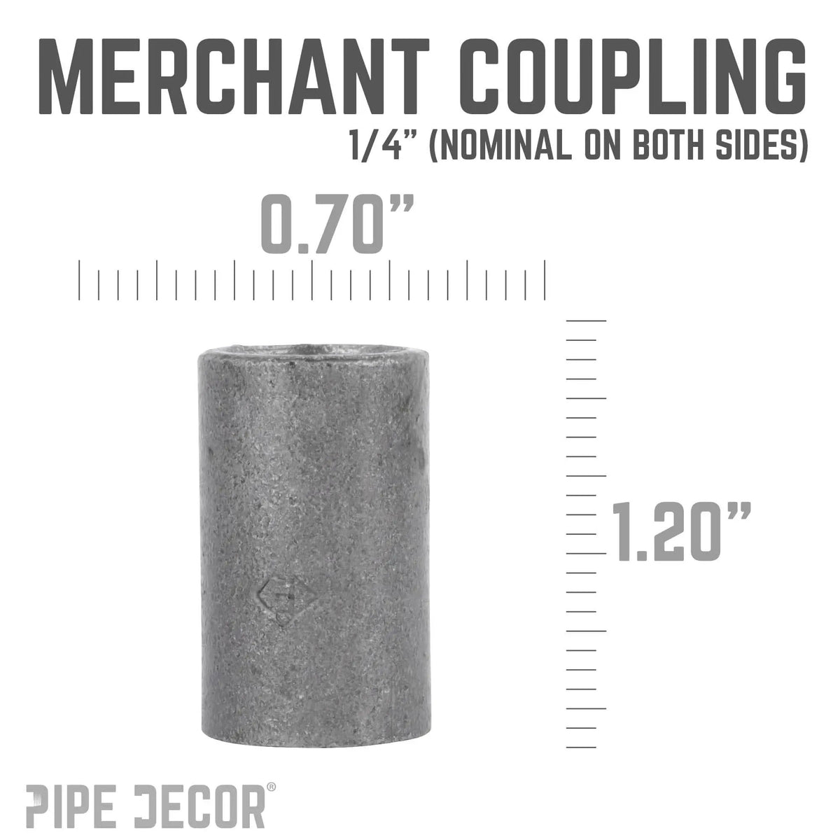 1/4 in. Black Merchant Coupling, photo 2 of 7