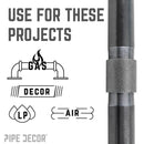 1/4 in. Black Merchant Coupling by PIPE DECOR