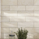 Beige 4x12 Honed Subway Crema Marfil Marble Tile (15 pack, 5 sq ft/case)