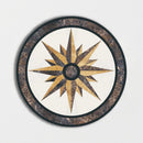 Round Aluminum Backed Multi Finish North Star Marble Medallions