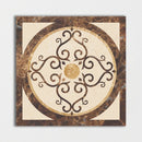 Square Aluminum Backed Multi Finish Imperial Marble Medallions