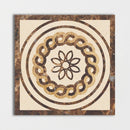 Square Aluminum Backed Multi Finish Reflection Marble Medallions