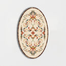 Oval Aluminum Backed Multi Finish Grace Marble Medallions
