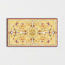 Rectangular Aluminum Backed Multi Finish Casablanca Marble Medallions