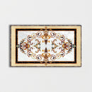 Rectangular Aluminum Backed Multi Finish Rafael Marble Medallions