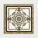 Square Aluminum Backed Multi Finish Canvas Marble Medallions